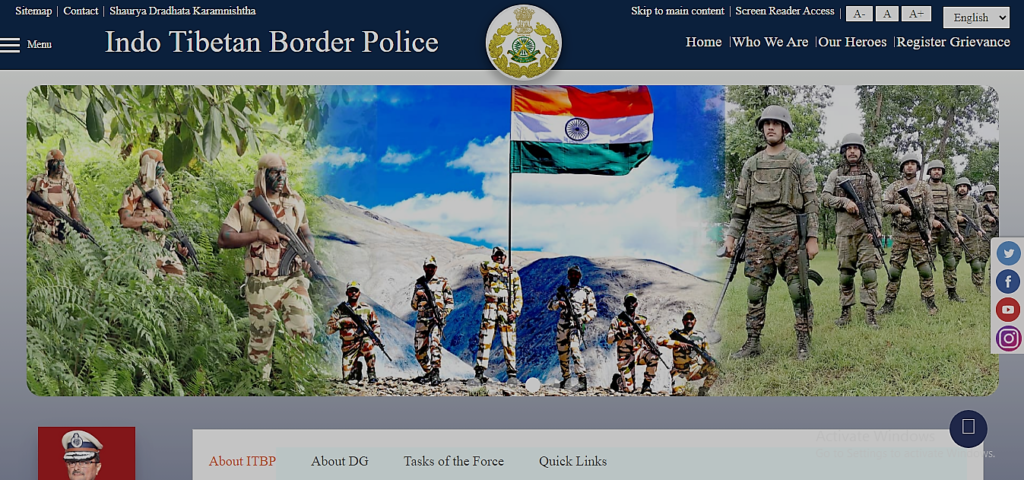 Indo-Tibetan Border Police Force Recruitment 2024 Apply Online-ITBP Recruitment 2024