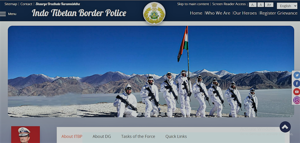 Indo-Tibetan Border Police Force Recruitment 2024 Apply Online-ITBP Recruitment 2024