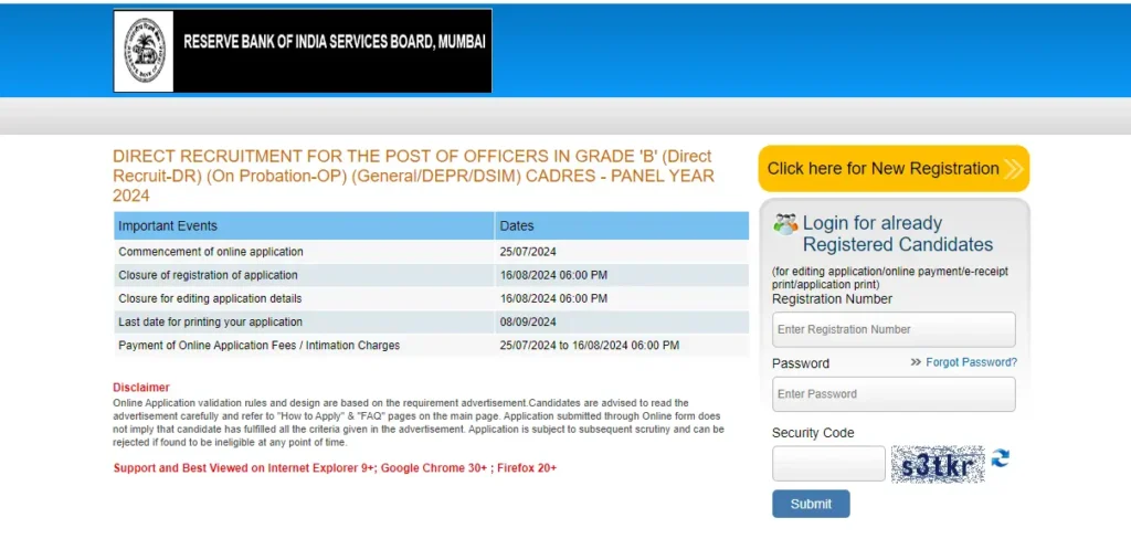 RBI Phase II Admit Card 2024