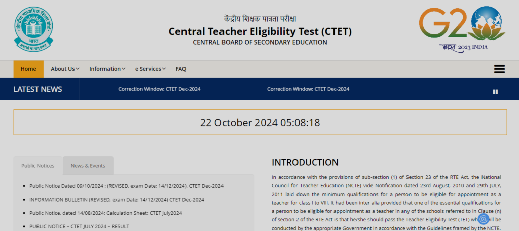 CTET December 2024 Apply Online